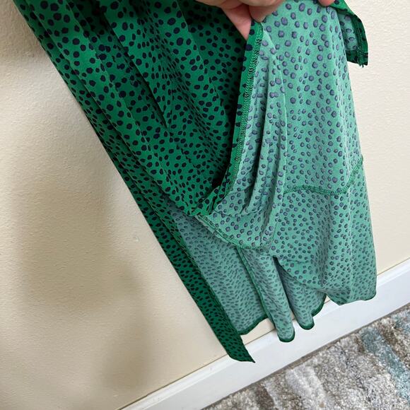 Enfocus Studios Green Polka Dot Sleeveless Dress 6 - Picture 5 of 12